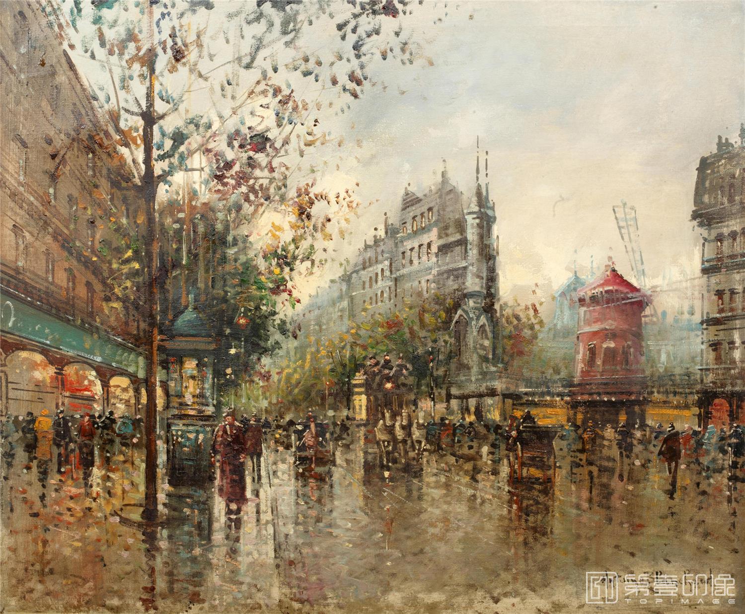 油画-安托万·布兰乍得 Antoine Blanchard作品-038